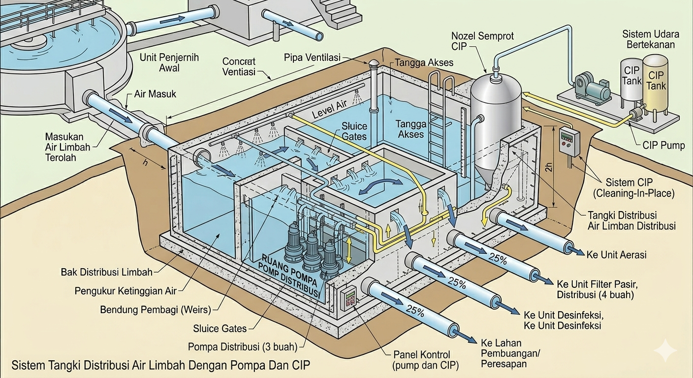 Distribution Wastewater Tank